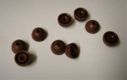 Plastic Push Rod Buttons, Medium & Large