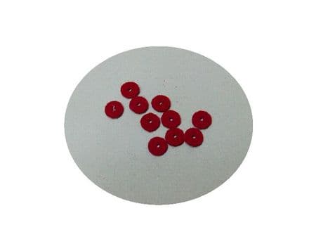 Red Cloth Washers 8mm