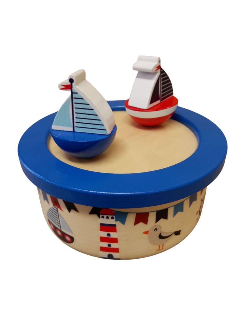 Dancing Elephant Wooden Music Box