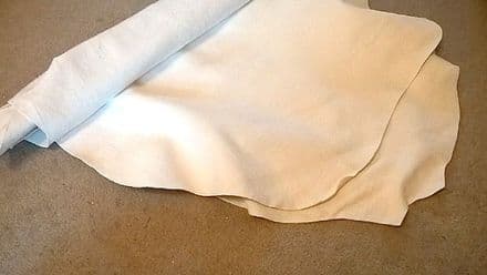 Traditional Tanned White Sheep Leather