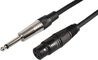 XLR to 6.3mm Jack - 3m Microphone lead