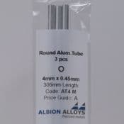 Albion AT4 4mm Aluminium Tube