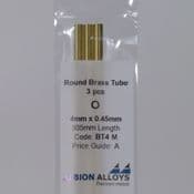 Albion BT4 4mm Brass Tube