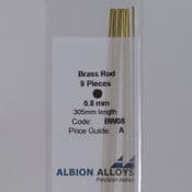 Albion BW08 0.8mm Brass Rod