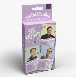 Bubblegum Stuff BG1823 Weird Crushes - Hollywood Hunks Card Game - reduced