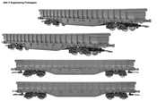 Dapol 4F-083-001 Network Rail JNA-Y "Hawk" Inner Wagon - PREVIEW