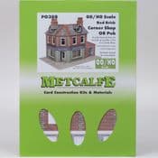 Metcalfe PO308 Red Brick Corner Shop or Pub