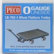 Peco LK753 4 Wheel Platform Trolley - half price!