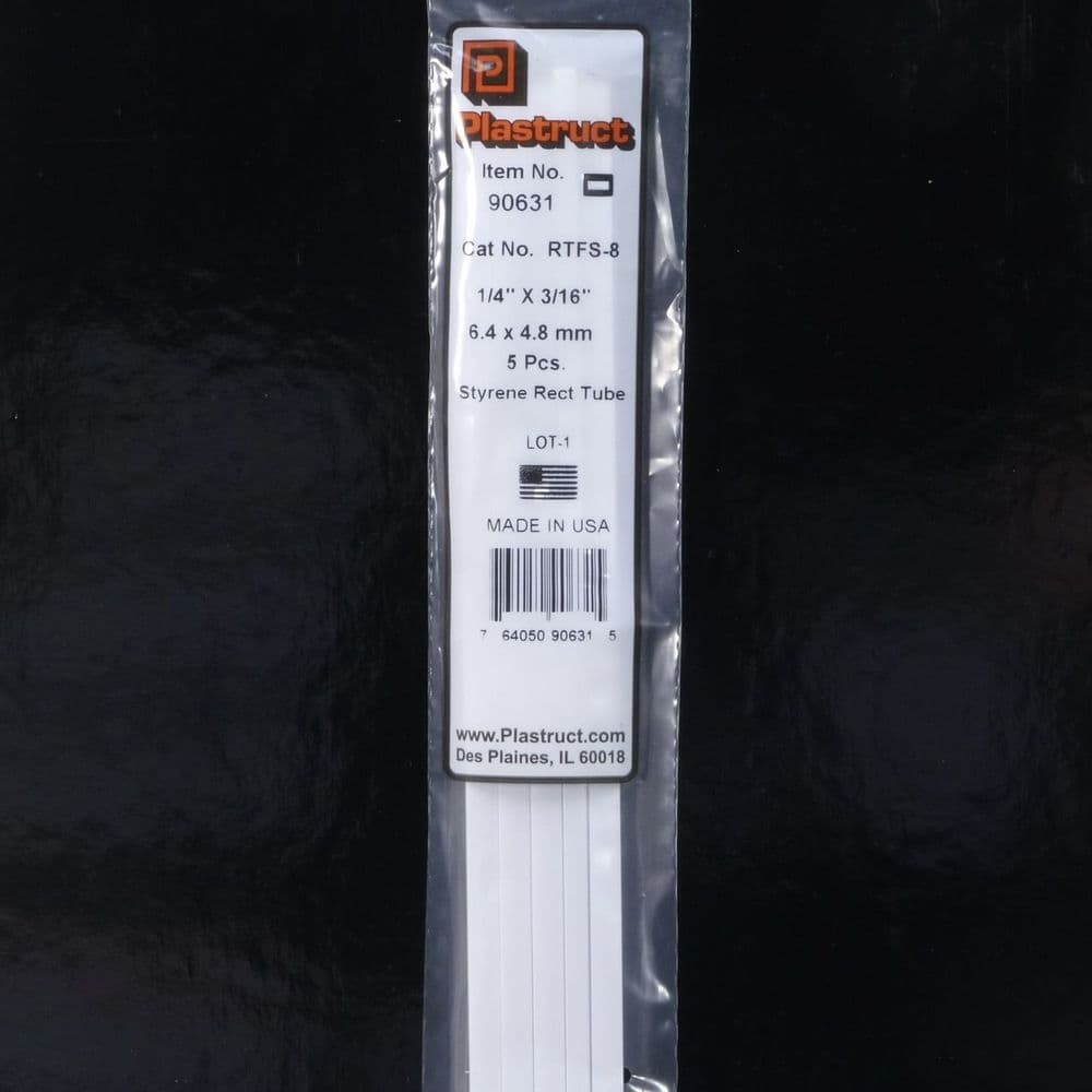 Plastruct 90631 RTFS-8 Rectangular Tube