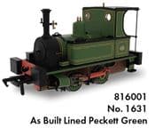 Rapido 816001 Peckett 1287 Class No.1631 - PREVIEW