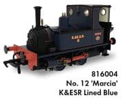 Rapido 816004 K&ESR Peckett 1287 Class 12 "Marcia" - PREVIEW