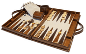 Roberts & Dore CL4038 Cognac Leather Backgammon Set - available on request