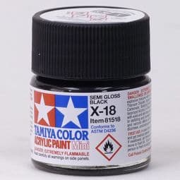 Tamiya 81518 X-18 Semi Gloss Black