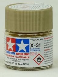 Tamiya 81531 X31 Titanium Gold