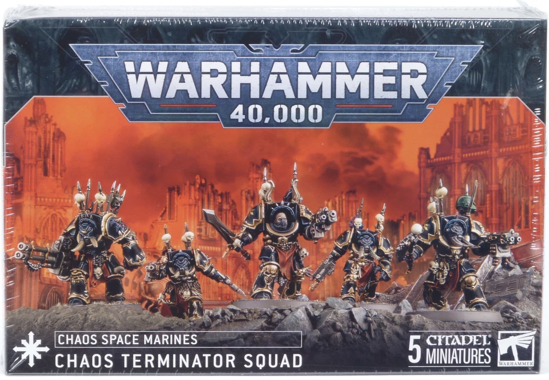 ウォーハンマー　塗装済み　Chaos Terminator Squad Warhammer 40,000 - Chaos Terminator Squad
