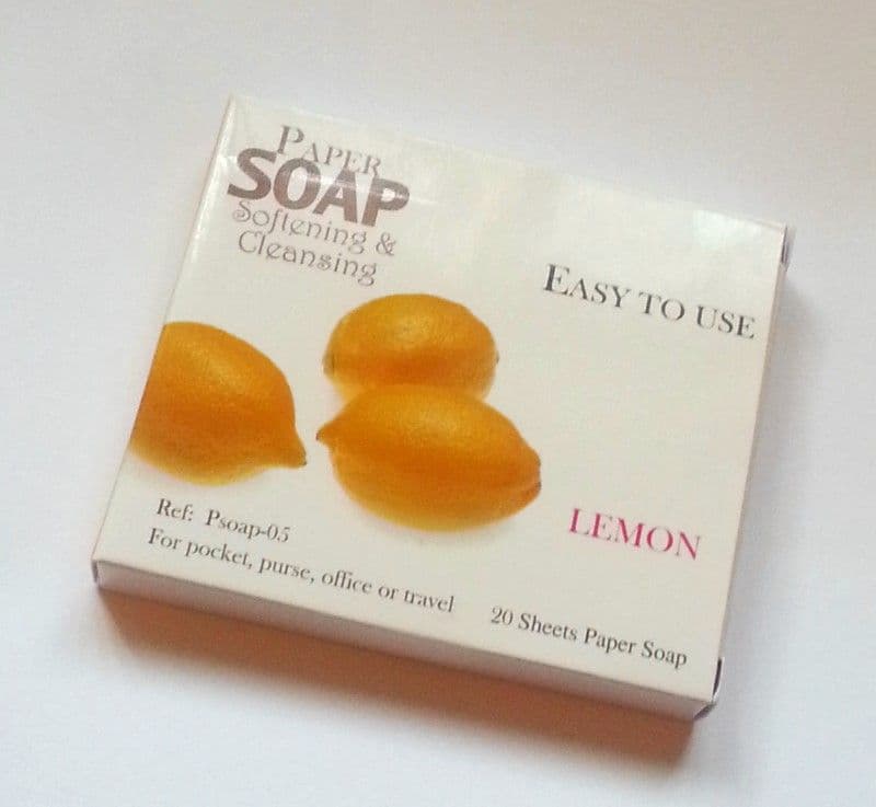 Scented paper soap