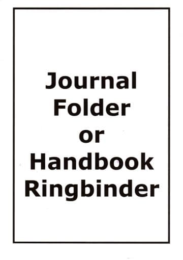 Journal Folder or Handbook Ringbinder