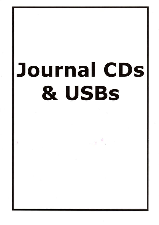 Journal CDs and USBs