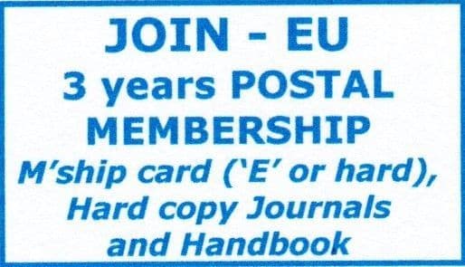 JOIN 3 yrs Europe Postal Membership