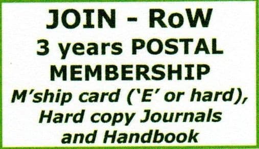 JOIN 3 yrs RoW Postal Membership
