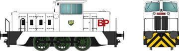 NGSR0595 Hunslet Shunter - 5. BP original white