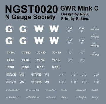 NGST0020 Decals for kit 2 (NGSK0020)