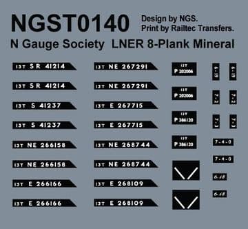 NGST0140 Decals for kit 14 (NGSK0140)