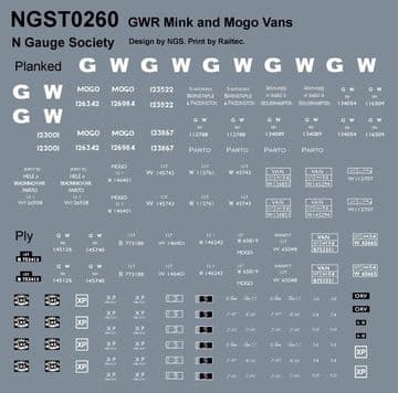 NGST0260 Decals for kit 26 (NGSK0260)