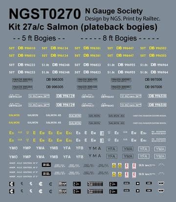 NGST0270 Decals for kit 27A (NGSK0270)