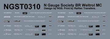 NGST0310 Decals for kit 31 (NGSK0310)