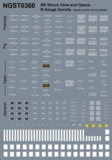 NGST0360 Decals for kit 36 (NGSK0360)