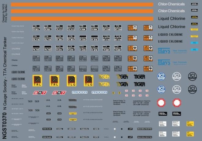 NGST0370 Decals for kit 37 (NGSK0370)