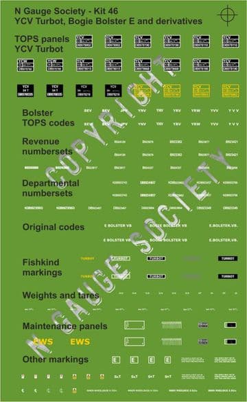 NGST0460 Decals for kit 46 (NGSK0460)