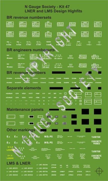 NGST0470 Decals for kit 47 (NGSK0470)