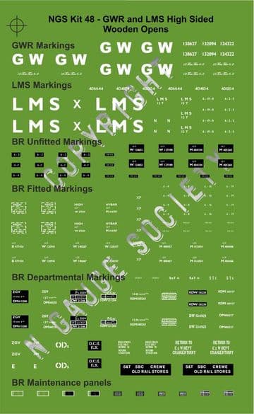 NGST0480 Decals for kit 48 (NGSK0480)