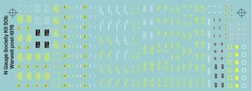 NGST0501 Decals for kit 50B (NGSK0501)