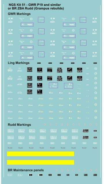 NGST0510 Decals for kit 51 (NGSK0510)