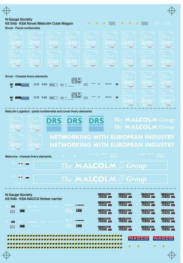 NGST0540 Decals for kit 54a (NGSK0540)