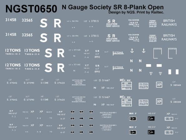 NGST0650 Decals for kit 65 (NGSK0650)