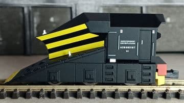 Snowplough BR 70/80s black with hazards (NGSR0425)