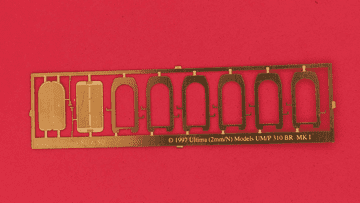 ULTBF024: BR Mk1 Gangway Covers - RD & SQ (UM/P 310) 34 etched brass, 4 Nickel Silver