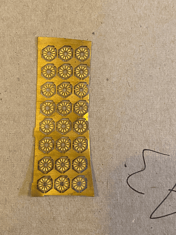 ULTBF030: Mansell Disc Coach Wheel overlays (BFE 001) Price is for 12 overlays