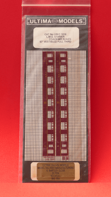 ULTCP003: LMS Stannier Lined Maroon 57' Vestibule Full Third (UM/C 1016) Full Colour Silk Screen Printed