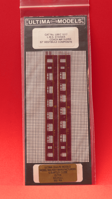 ULTCP004: LMS Stannier Lined Maroon 57' Vestibule Composite (UM/C 1017) Full Colour Silk Screen Printed