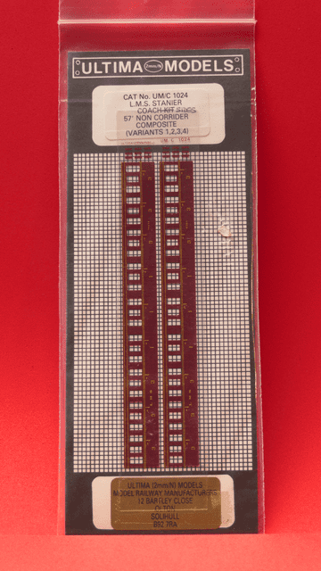 ULTCP009: LMS Stannier Lined Maroon 57' Non Corridor Composite (Variants 1, 2, 3 4) (UM/C 1024) Full Colour Silk Screen Printed