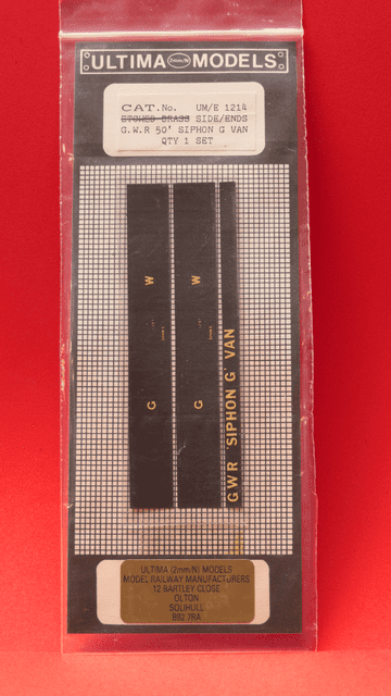 ULTCP011: GWR 50' Siphon G Van (UM/C 1214) Full Colour Silk Screen Printed