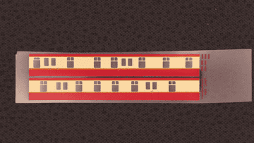 ULTCP016: LMS Crimson & Cream - 50' Kitchen Car (UM/C 1014) Sold loose - No instructions - Full Colour Silk Screen Printed