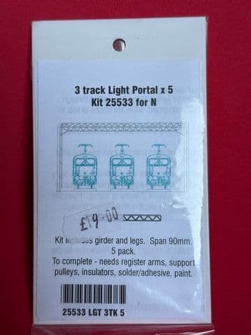 ULTNBL020: 3 Track Light Portal x 5 (25533) Unopened "old new" stock