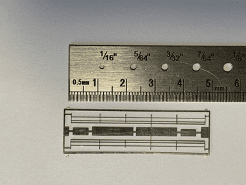 ULTOM027: 3 - rail safety railings (Short) (OM 011) 4.7cm