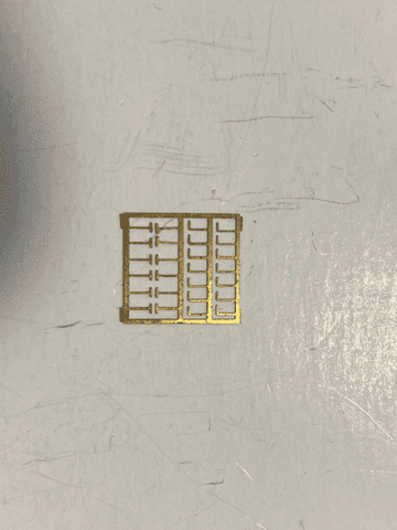 ULTOM044: Unknown Etches - door handles? (U13) 12 x style 1, 14 x style 2 per fret (see photo) - Price is for 1 fret